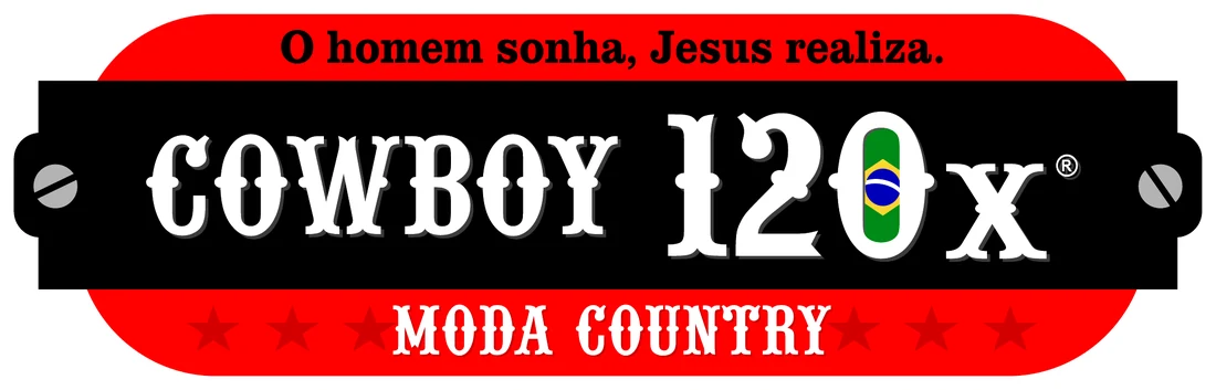 Logo da Cowboy 120x Moda Country: o homem sonha, Jesus realiza